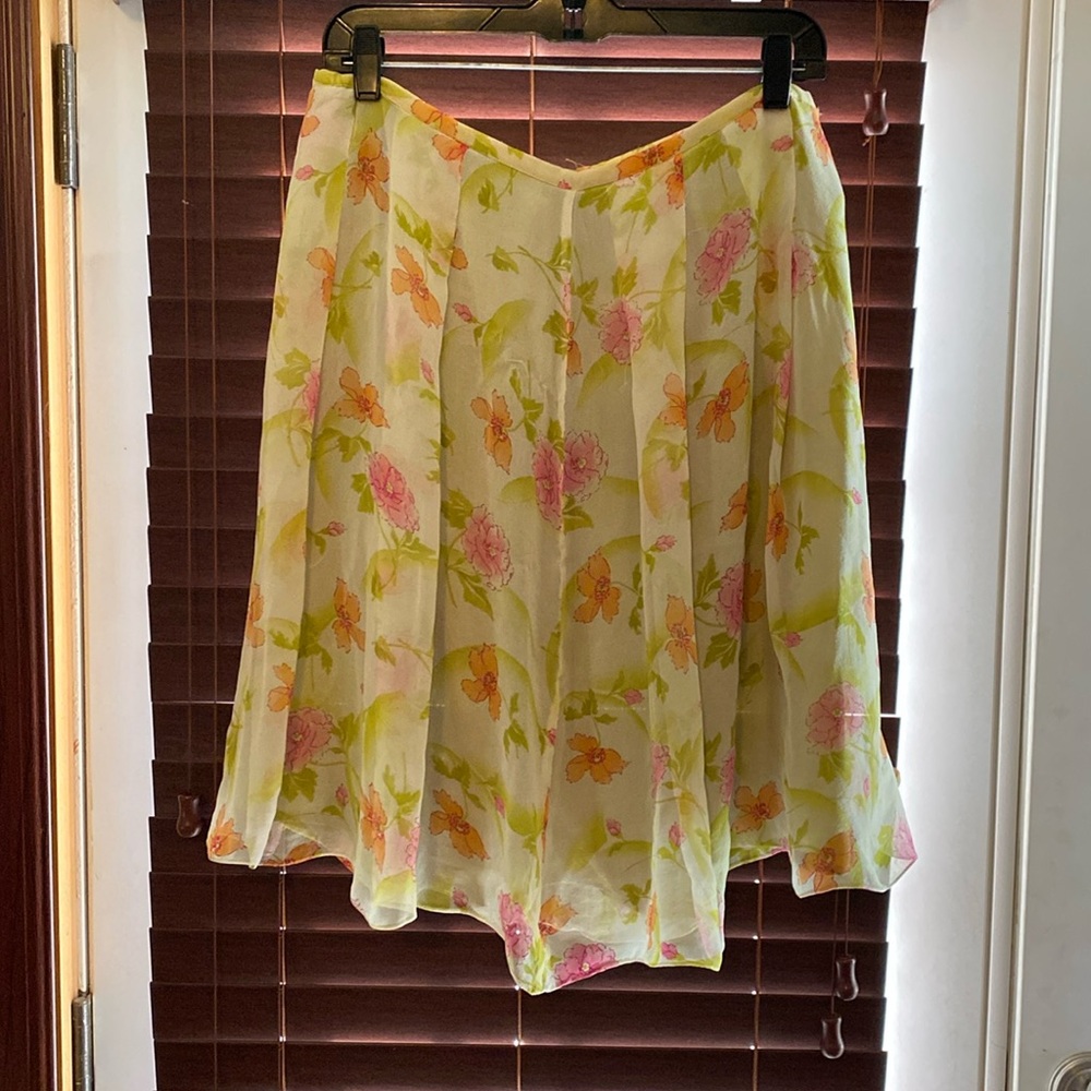 New York City Floral Circle Skirt